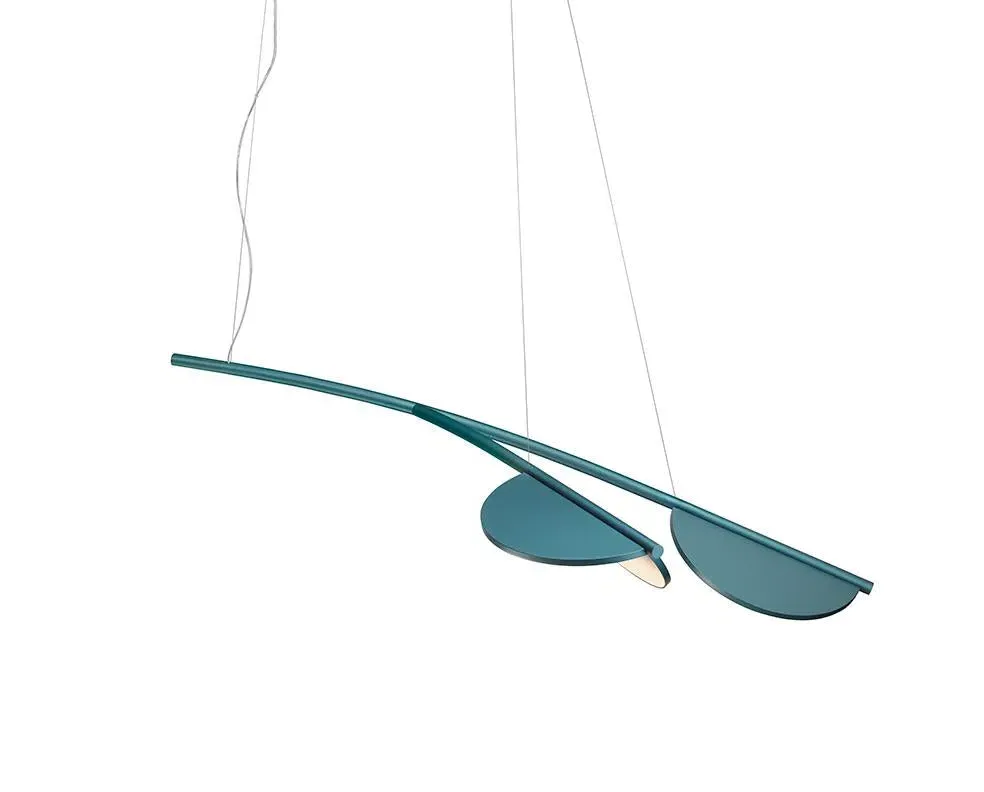 Organic Pendant Light - Blue, Aluminium
