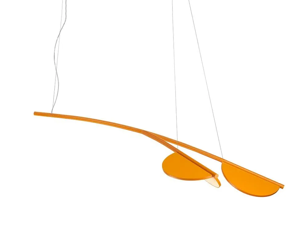Organic Pendant Light - Ocher, Aluminium