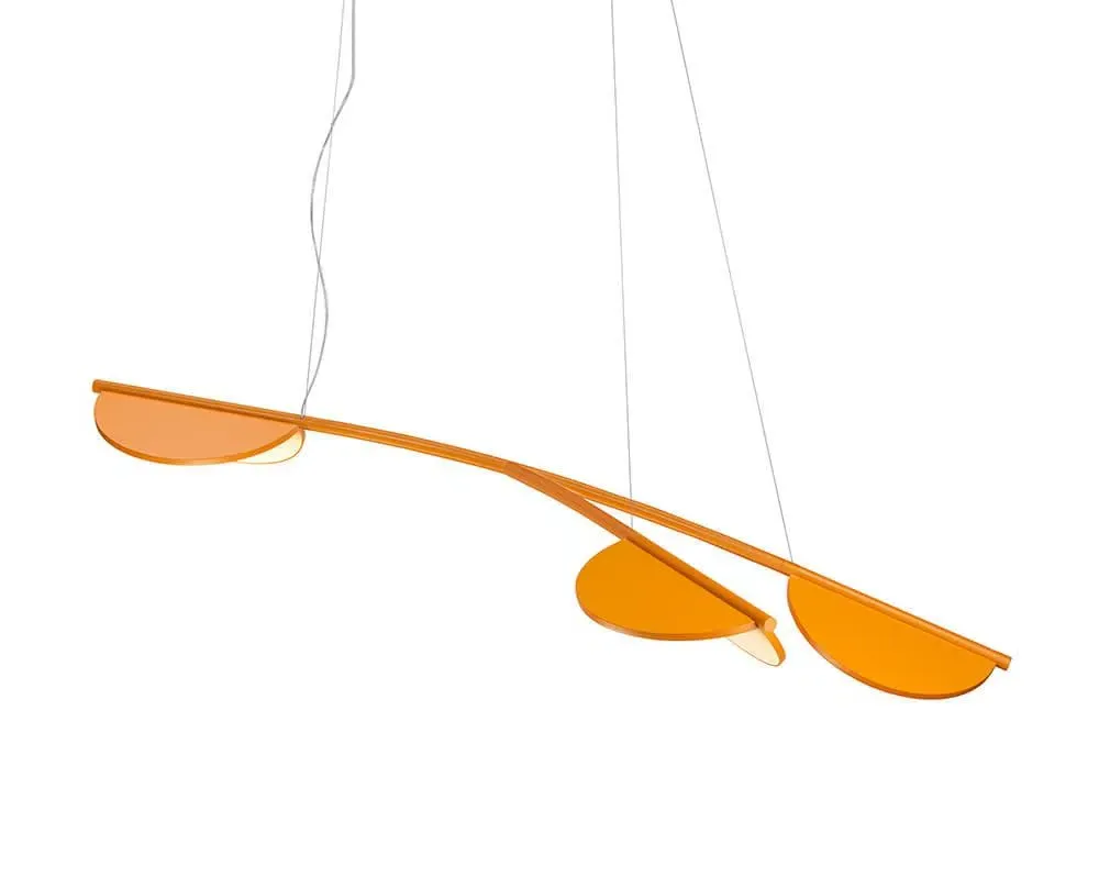 Organic Pendant Light - Ocher, Aluminium