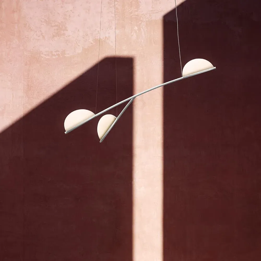 Organic Pendant Light - Off-White, Aluminium