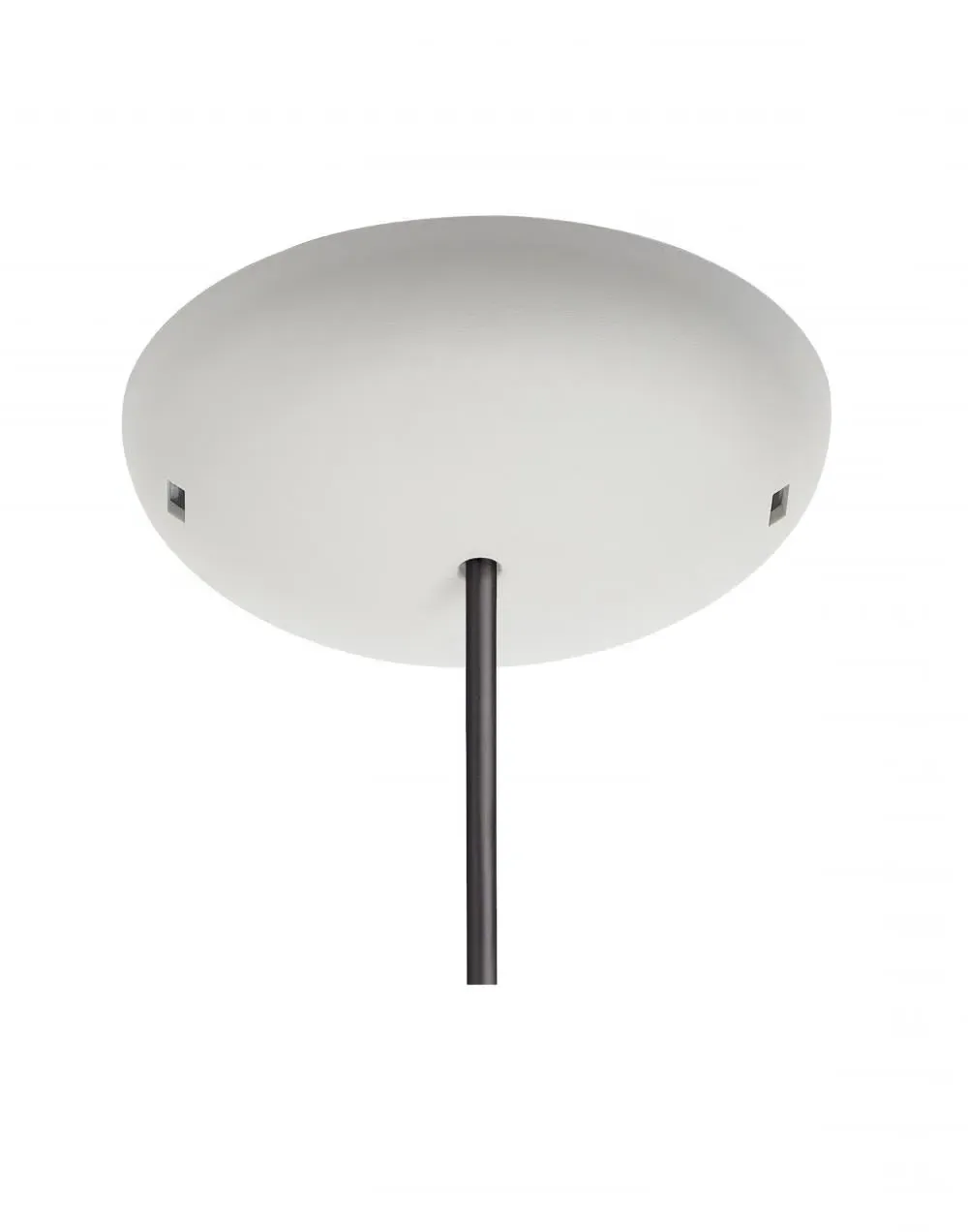 Pendant Light with Chrome Reflector - White