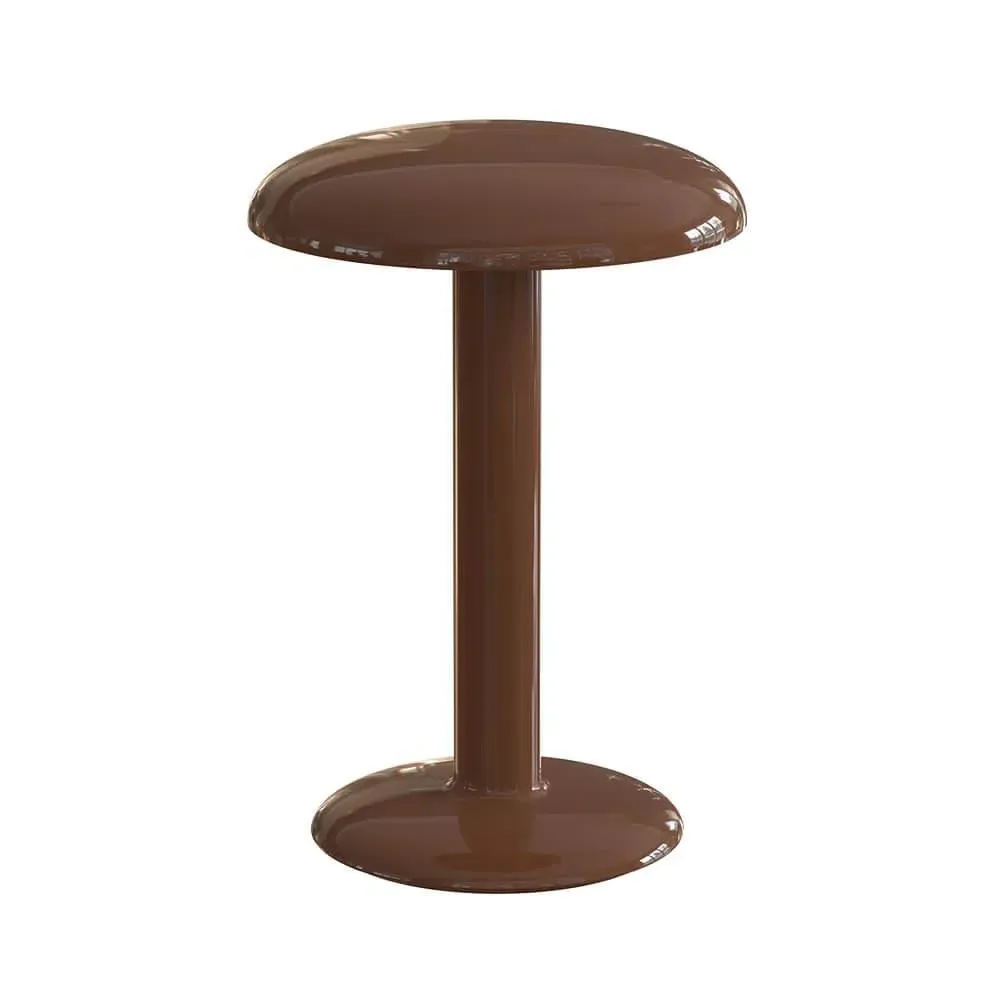 Portable Rechargeable Lamp - Brown, Lacquered