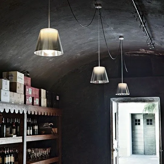 S2 Pendant Light with Diffuser - Mirrored Bronze