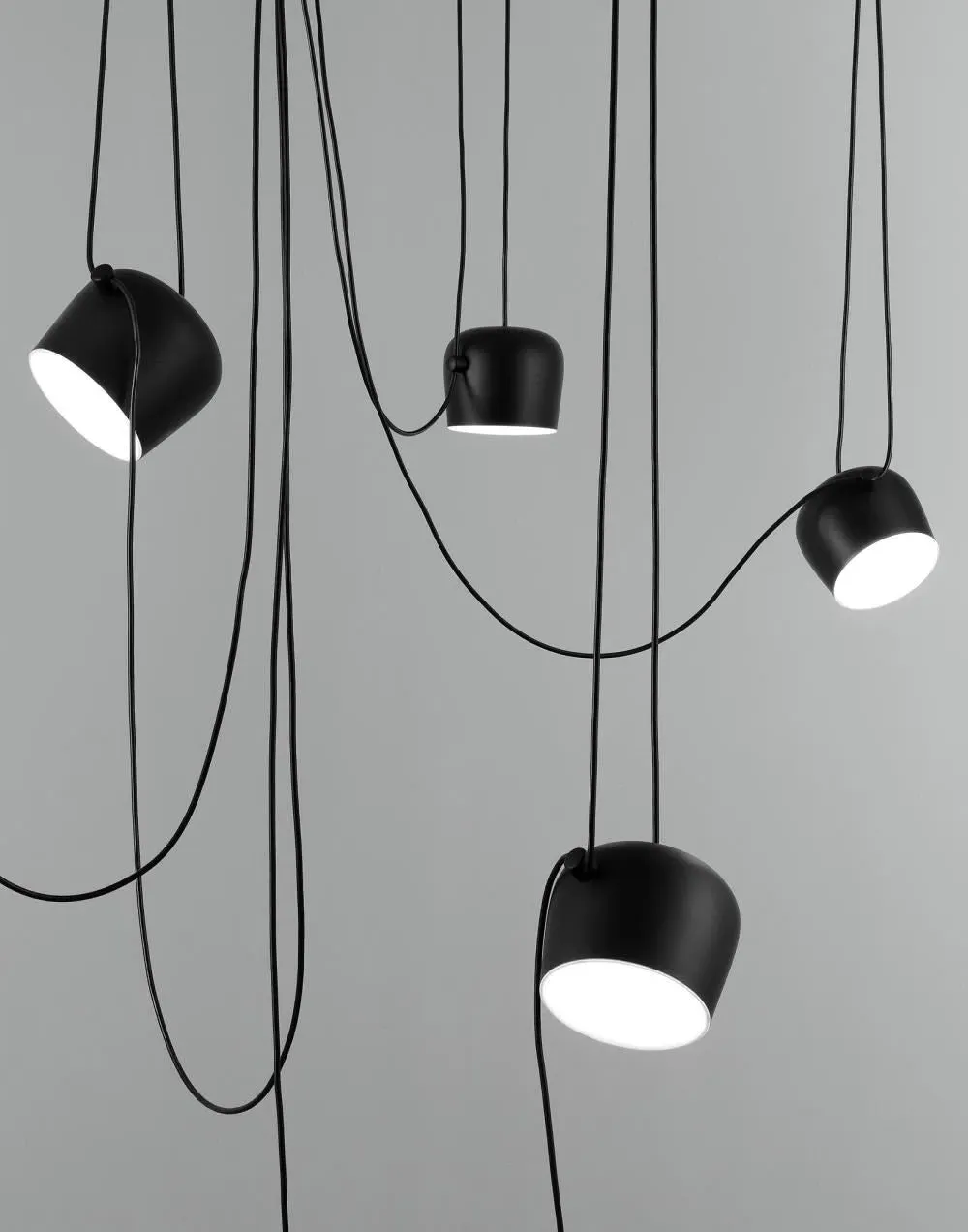 Small Pendant Light with Adjustable Cable - Green