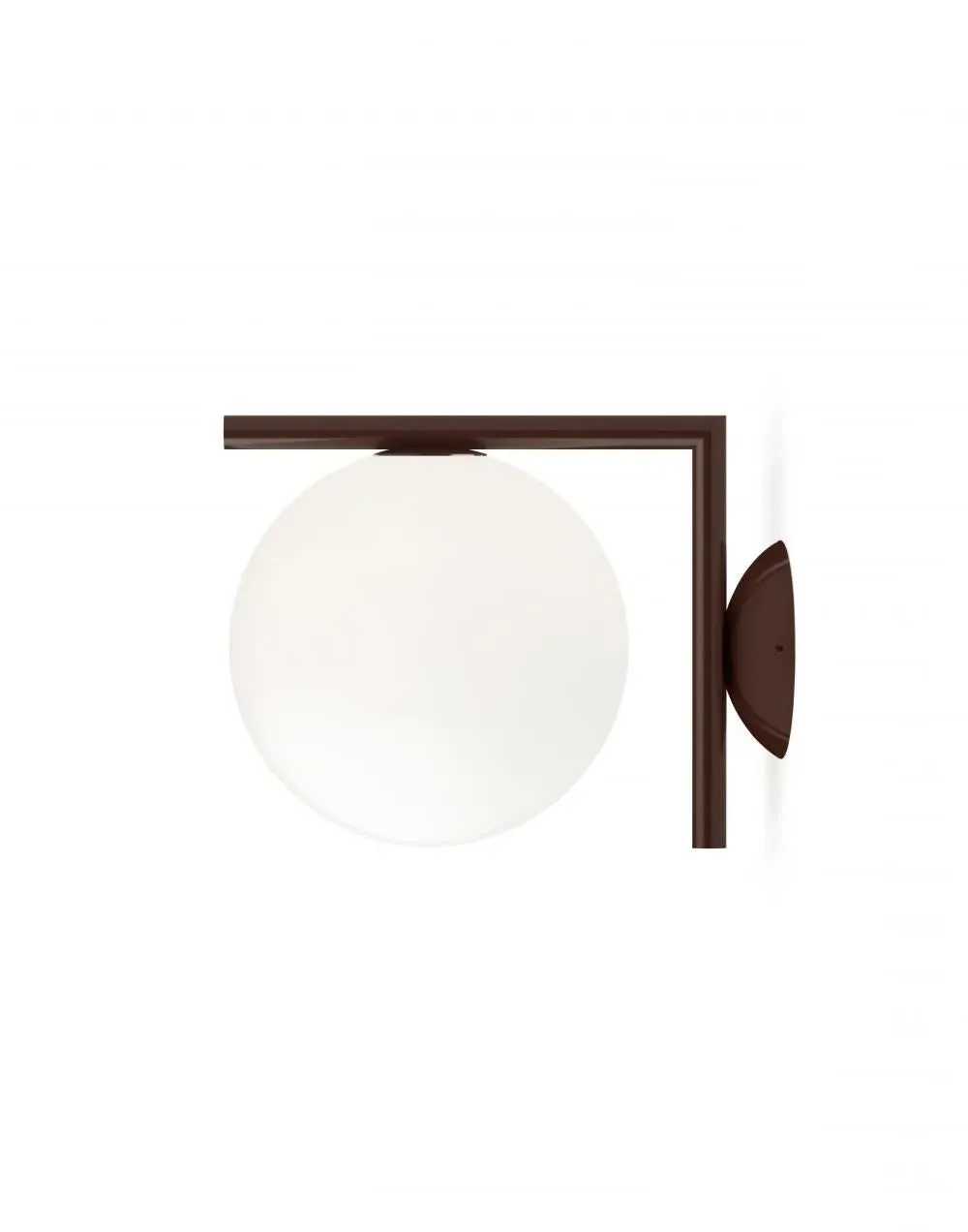 Small Wall & Ceiling Light - Brown, Glass image