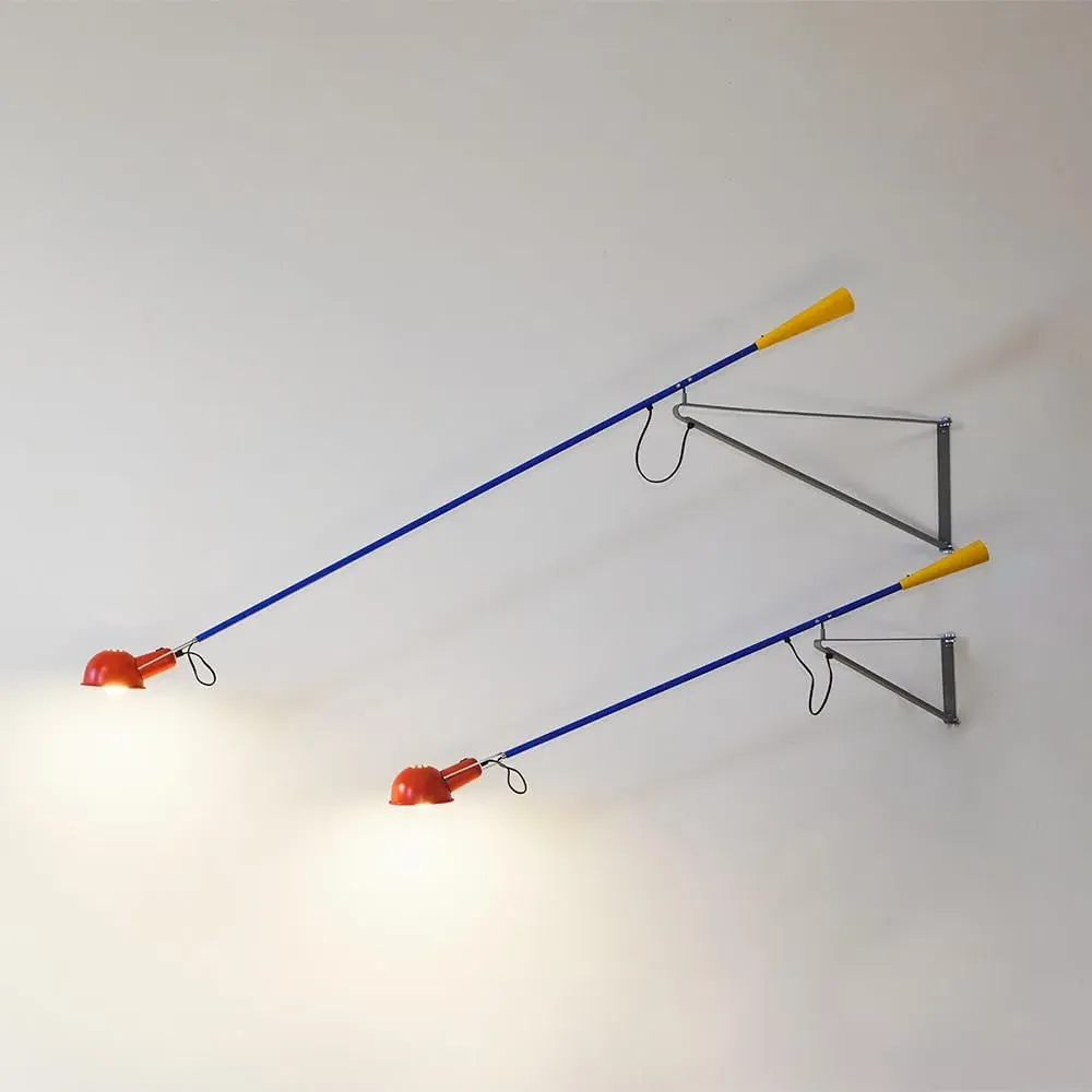 Small Wall Light with Adjustable Arm - Black, Steel