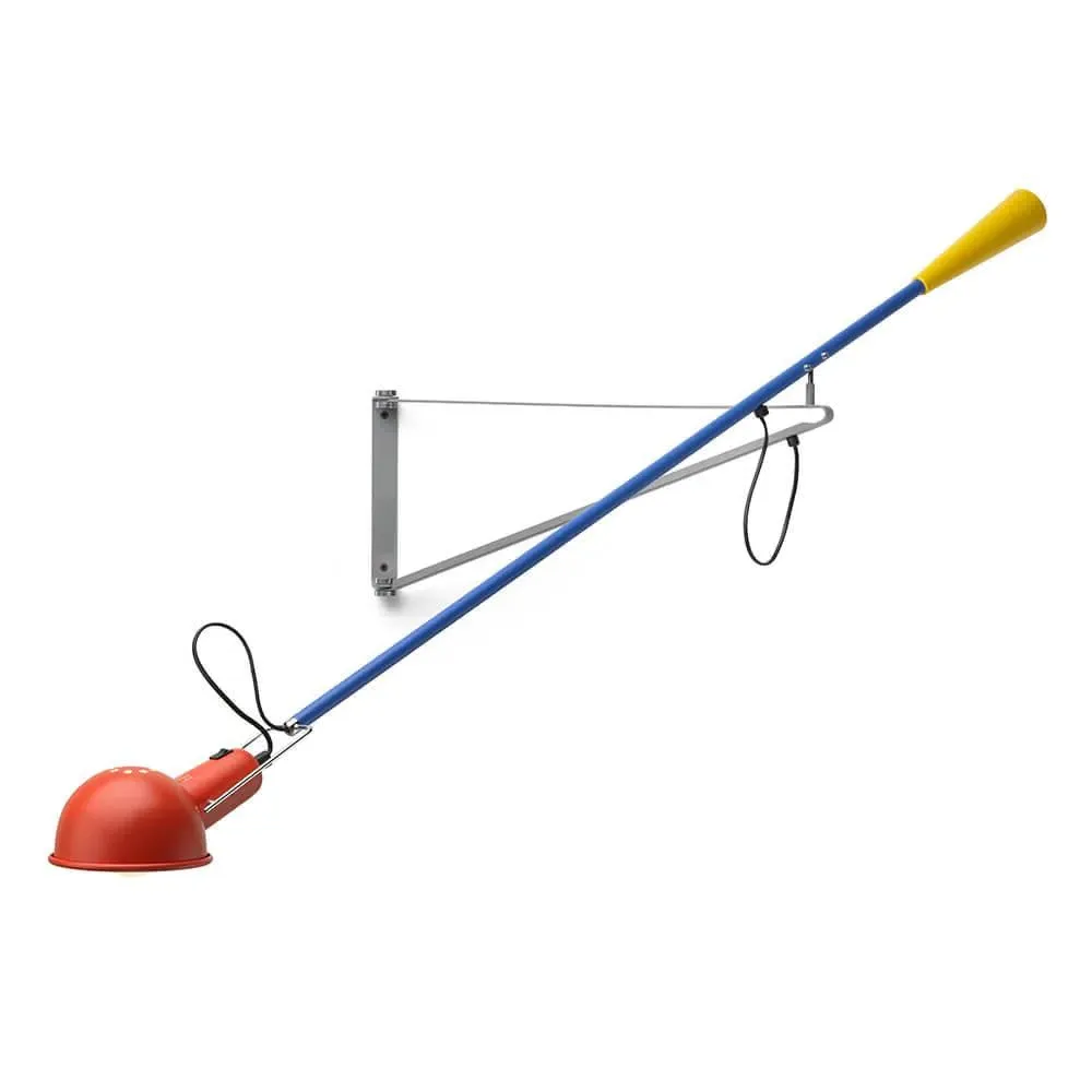 Small Wall Light with Adjustable Arm - Black, Steel