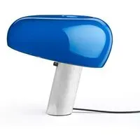 Snoopy Table Lamp - Navy Blue, Marble