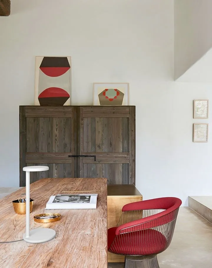 Swing Arm Table Lamp with Charging - Sage