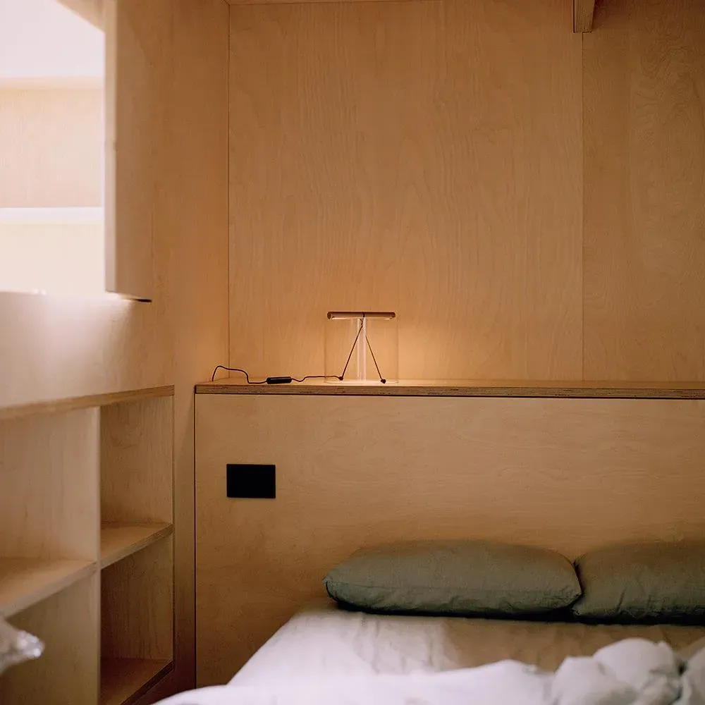 Table Lamp with Cable Design - Natural, Aluminium