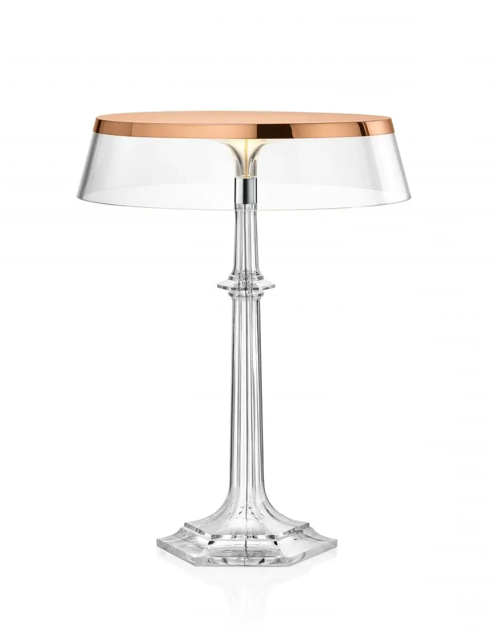 Table Lamp with Dimmer - Chrome, Metal