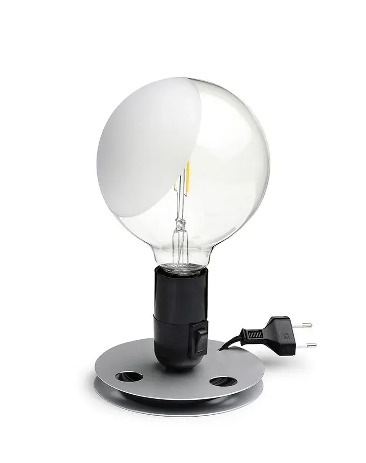 Table Lamp with LED Bulb - White, Aluminium