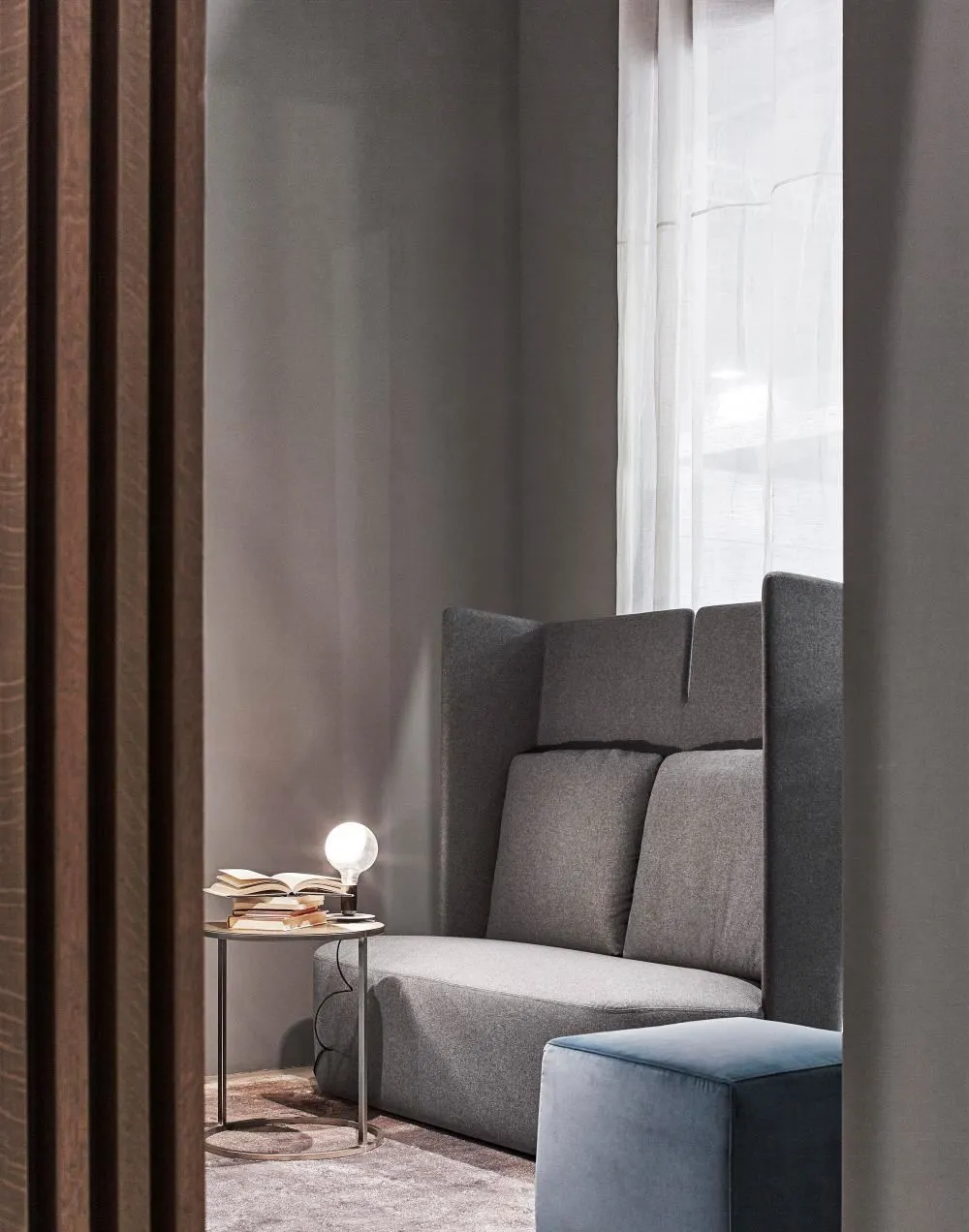 Table Lamp with LED Bulb - White, Aluminium