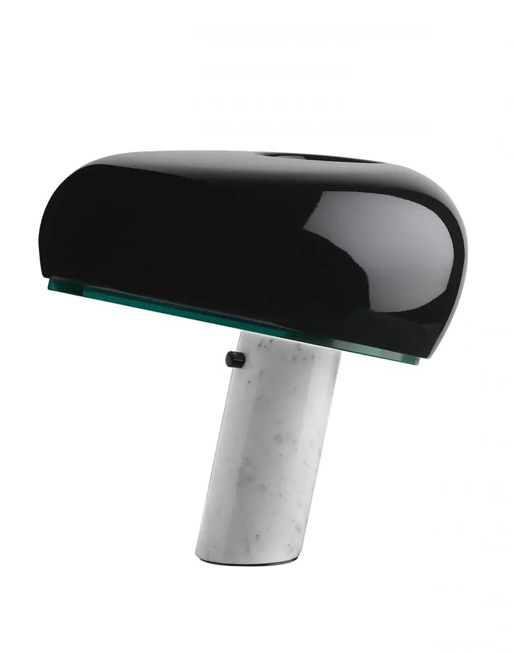 Table Lamp with Marble Base - Green, Metal