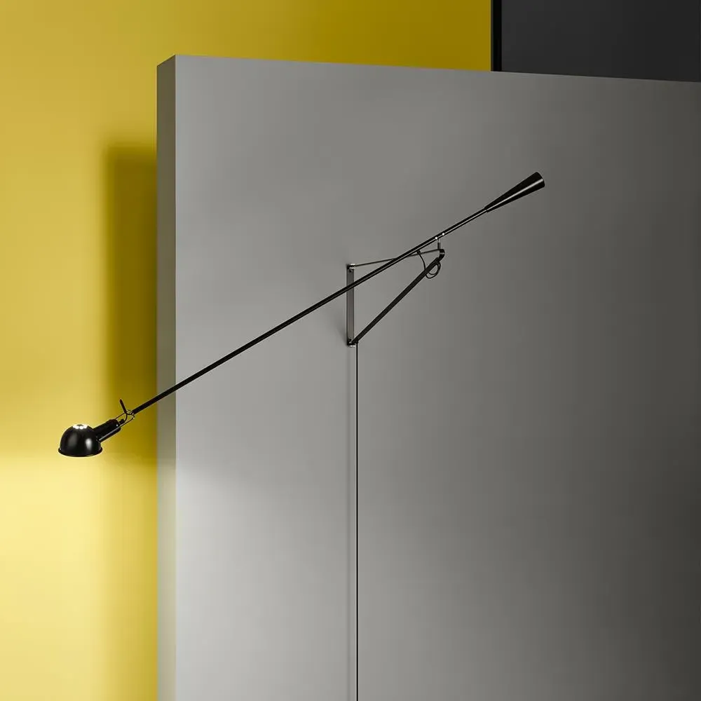 Wall Light with Adjustable Arm - White, Steel