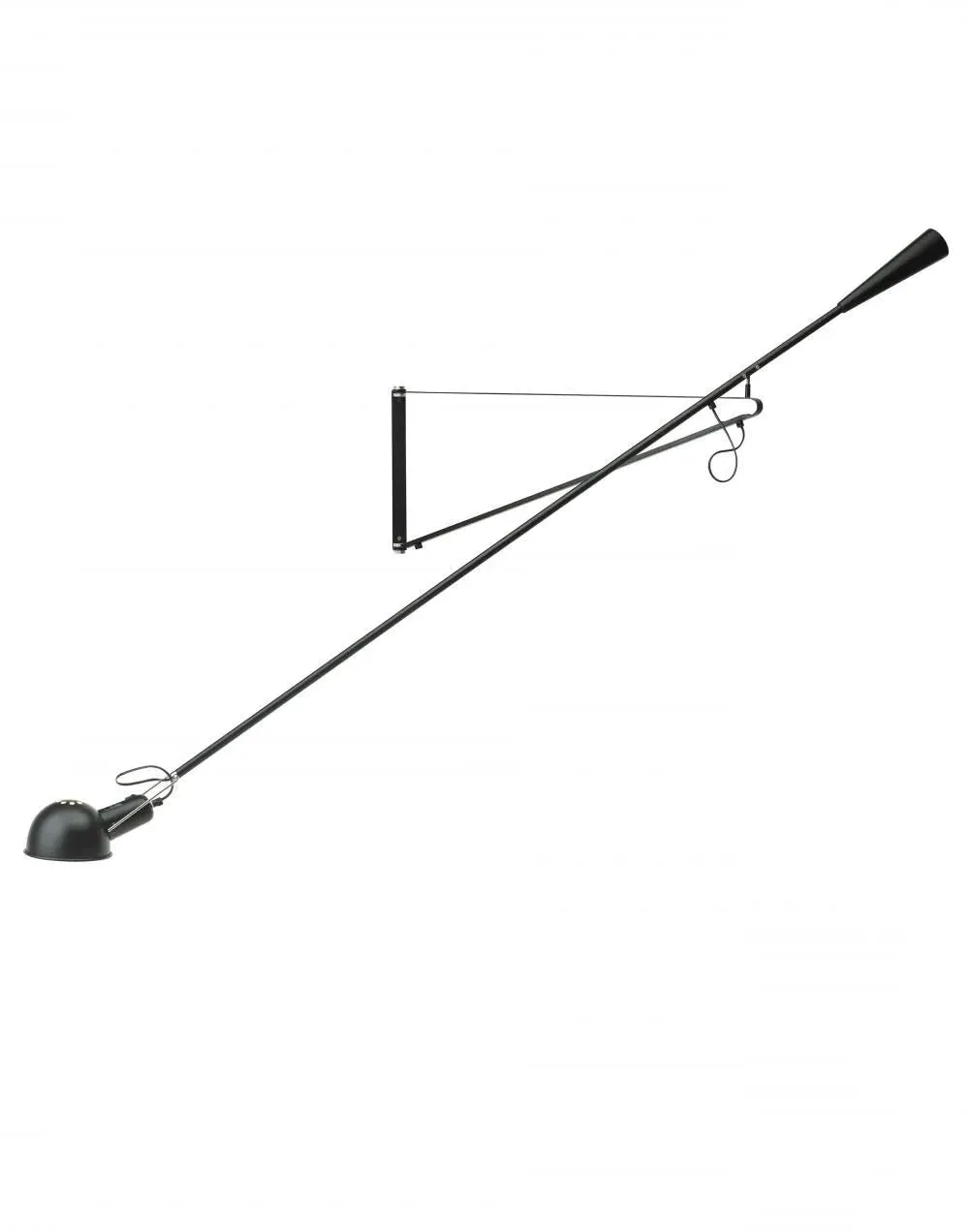 Wall Light with Adjustable Arm - White, Steel