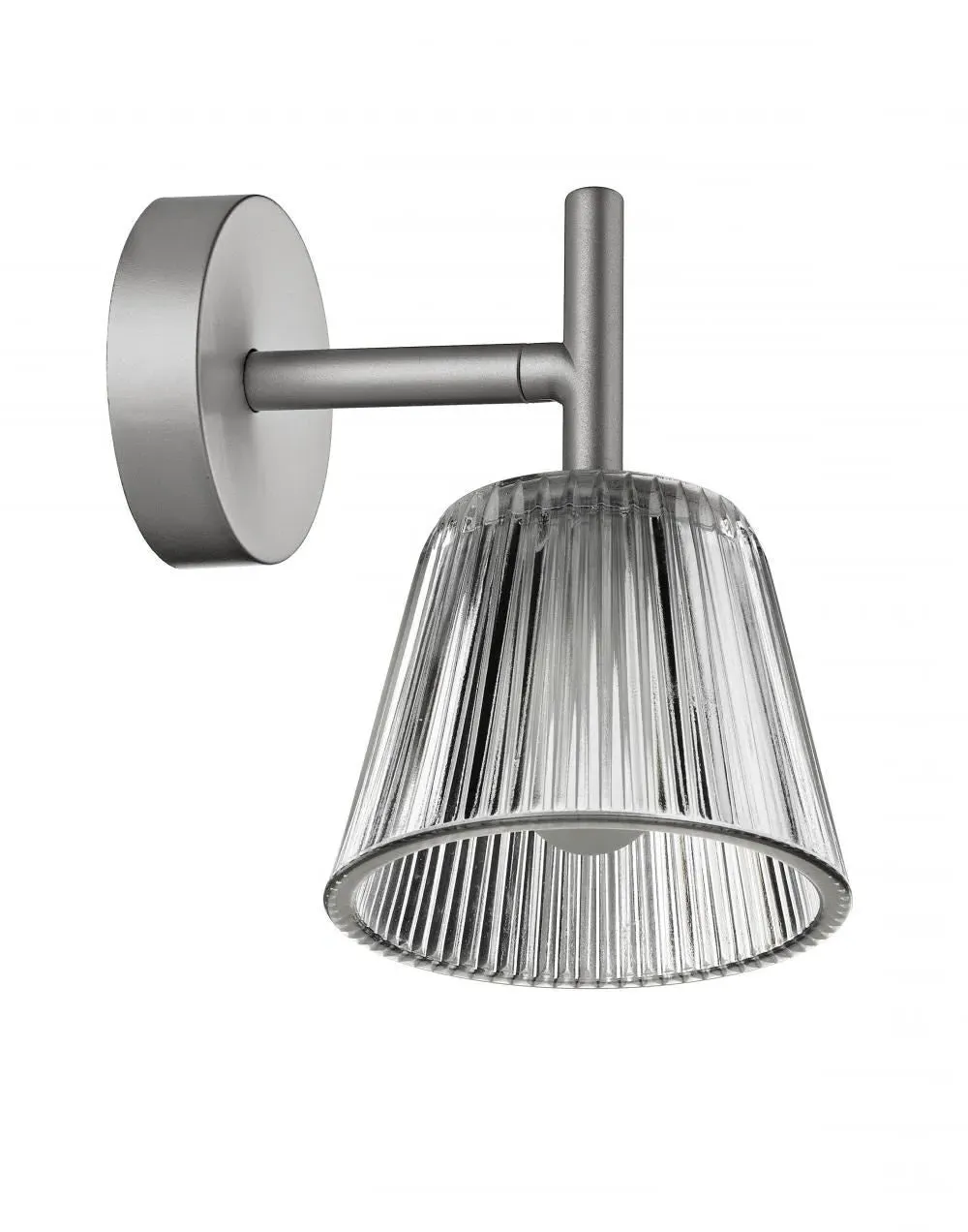 Wall Light with Glass Shade - Grey image