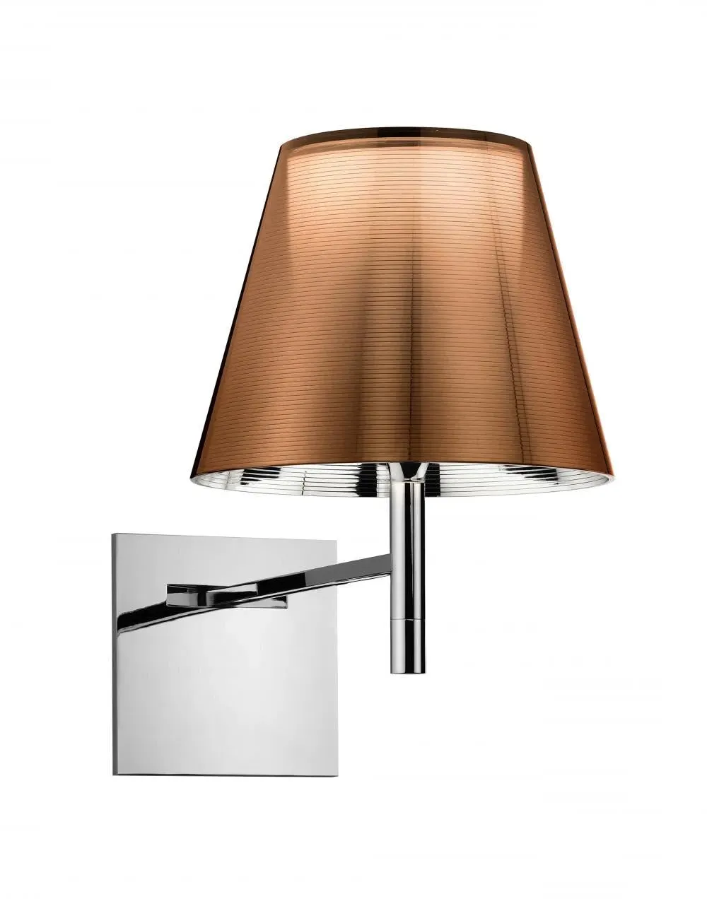 Wall Light with Moveable Arm - Mirrored Bronze
