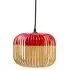 Bamboo Extra Small Pendant Shade - Red