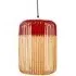 Bamboo Large Pendant Shade - Red