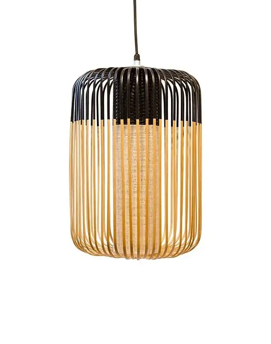 Bamboo Medium Pendant Shade - Red