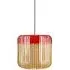 Bamboo Medium Pendant Shade - Red