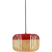 Bamboo Small Pendant Shade - Red