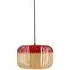 Bamboo Small Pendant Shade - Red