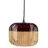 Extra Small Pendant Light Bamboo Shade - Black