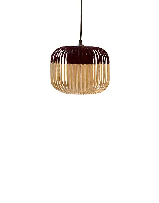 Extra Small Pendant Light Bamboo Shade - Black image