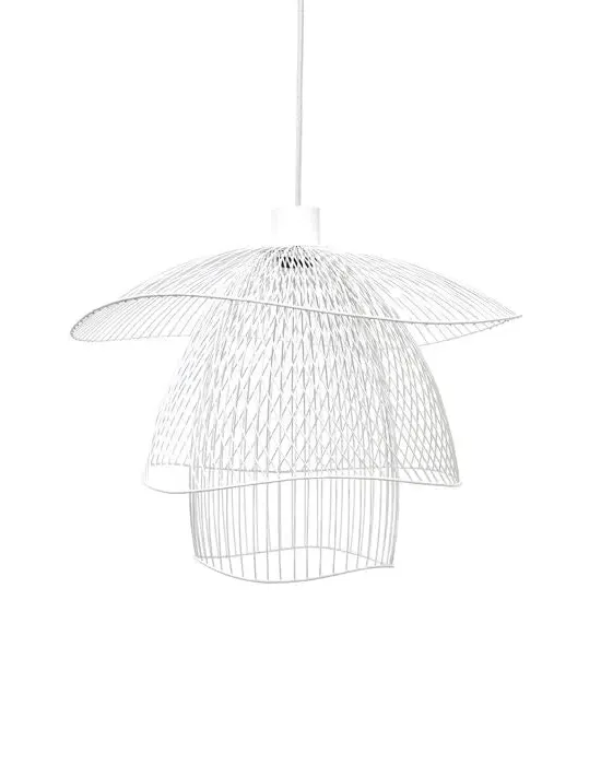 Large Pendant Light with LED - Black