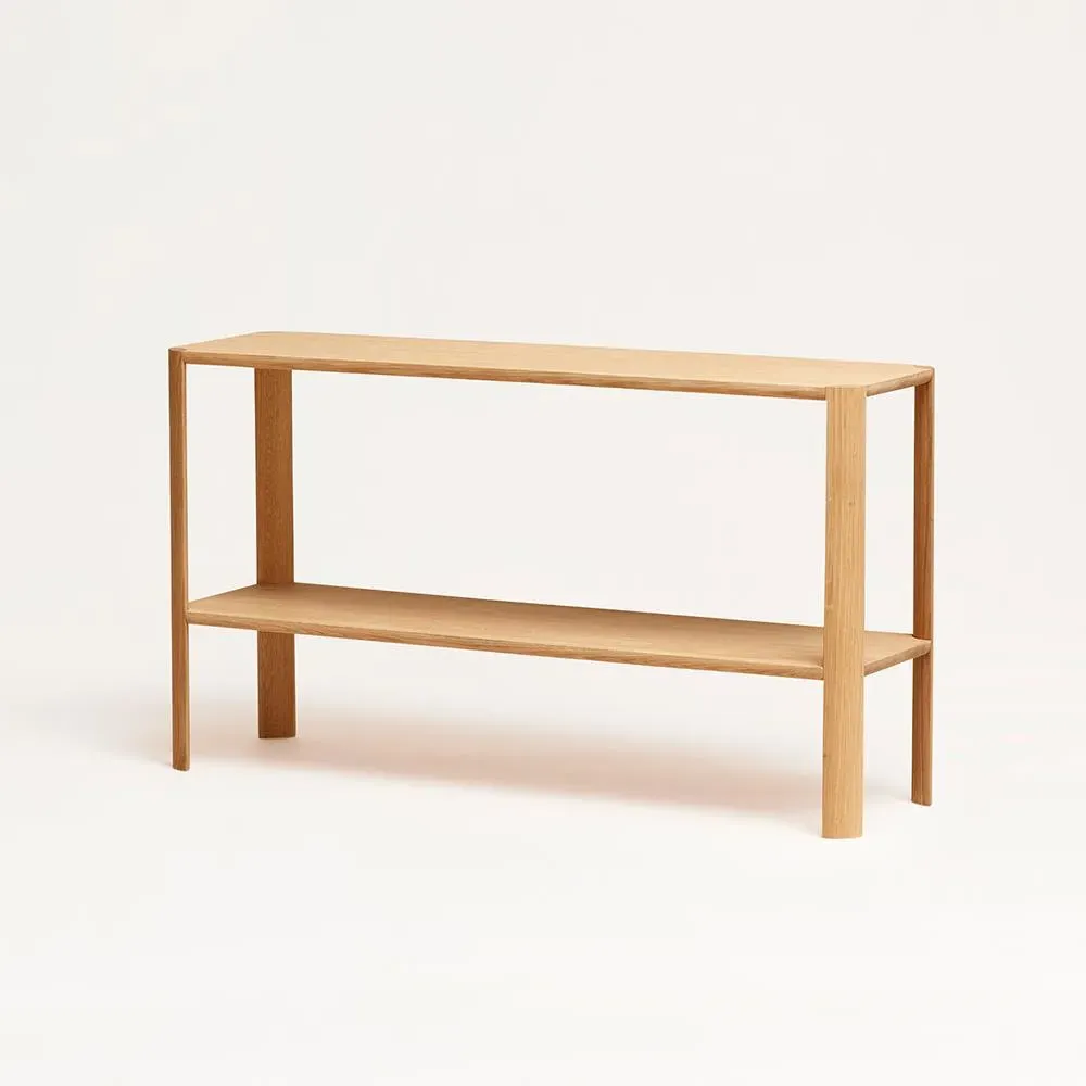 Large 2-Shelf Storage Unit - White, Oak