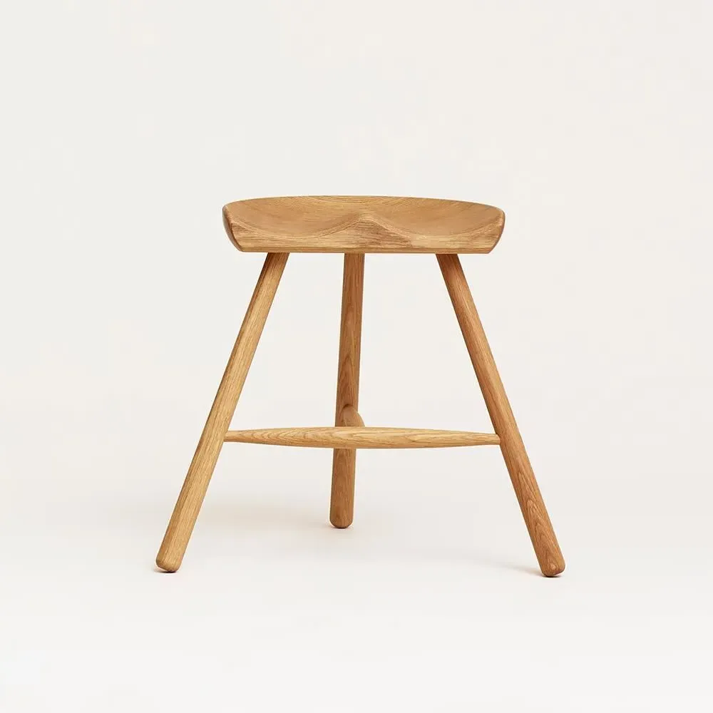 Shoemaker Stool - Oiled Oak, Solid Wood image