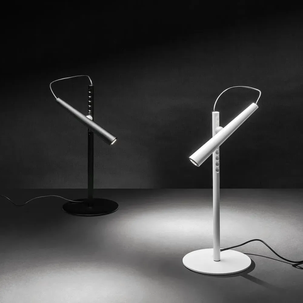 Adjustable Table Lamp with Magnet - White, Steel