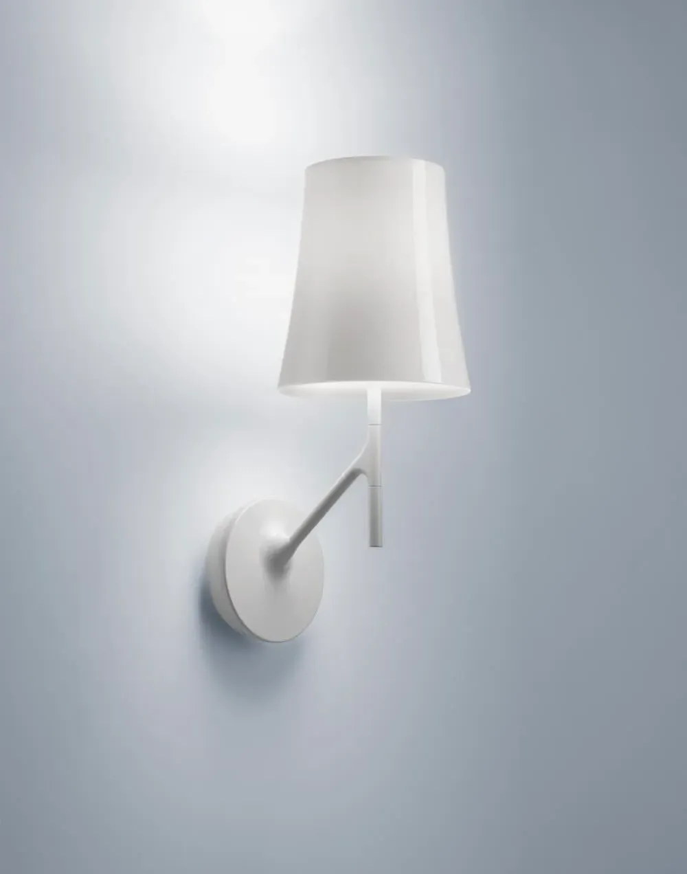 Birdie Wall Light with Dimmer - White, Metal