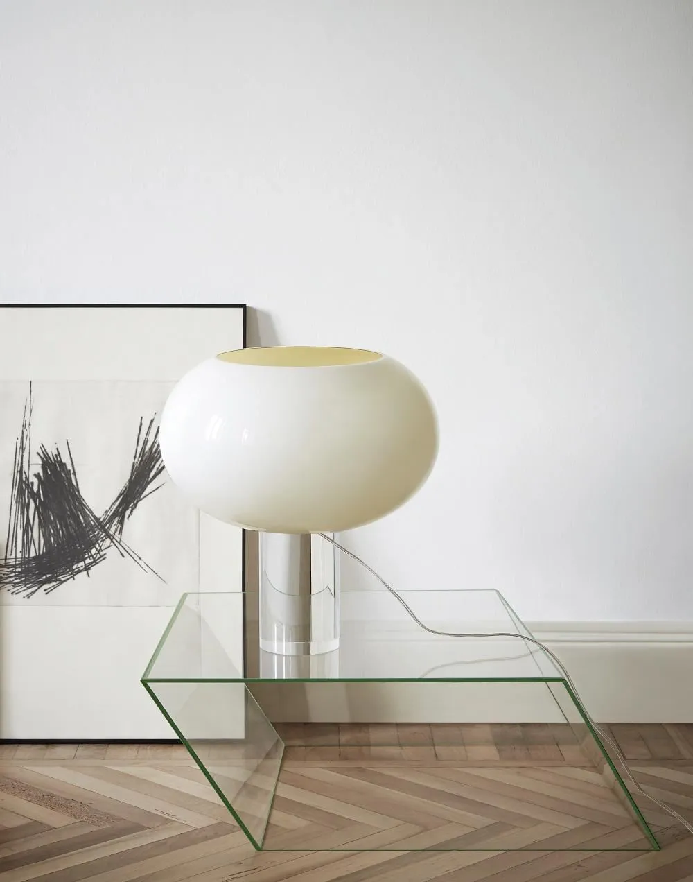 Buds Table Lamp - Grey, Glass