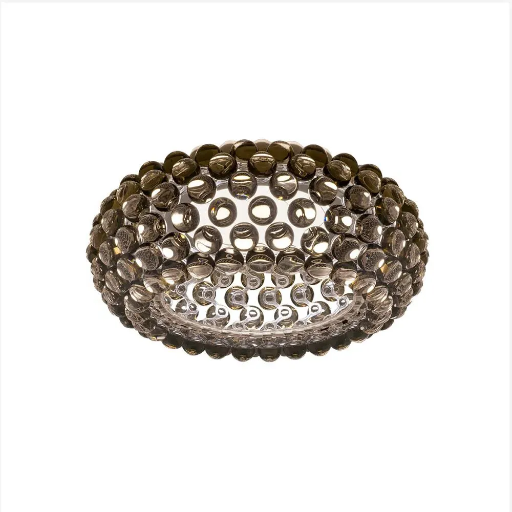 Ceiling Light with LED Dimming - Grey, Glass image