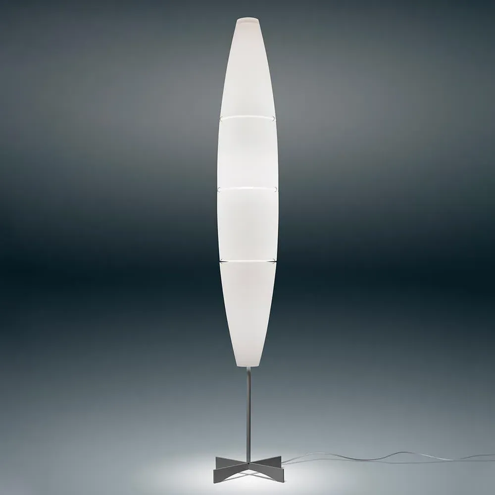 Column Floor Light with Switch - White, Aluminium