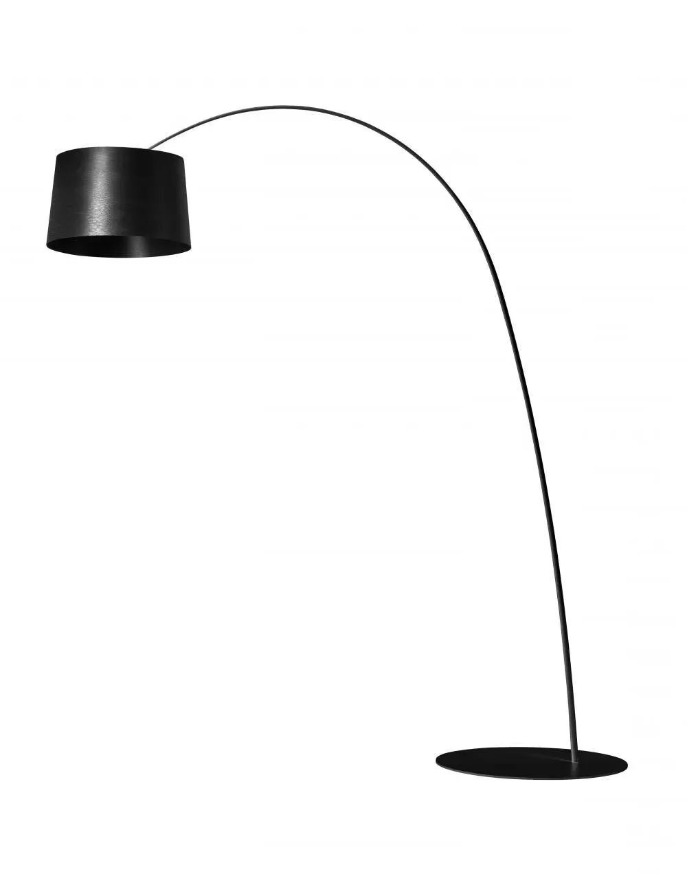 Curved Floor Lamp with Dimmable LED - Greige