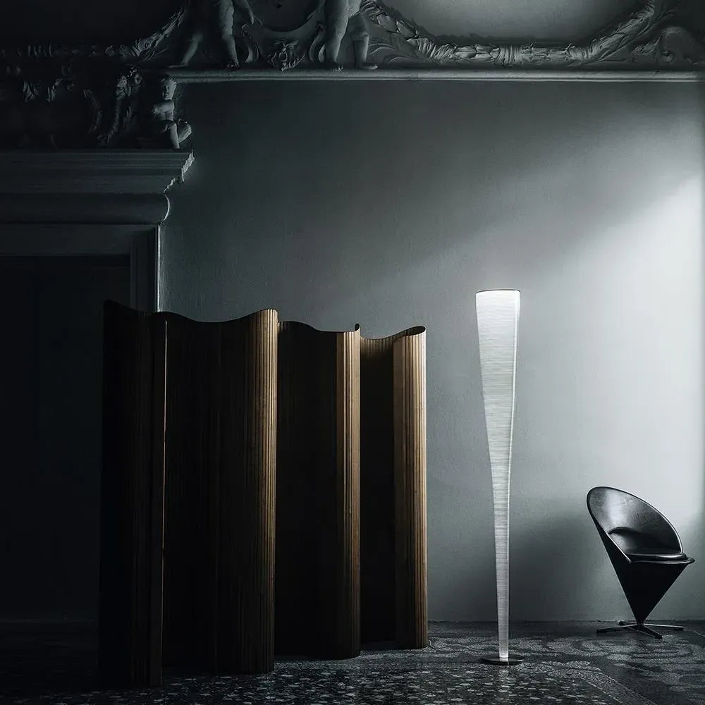 Floor Light with Halogen Bulb - Yellow, Fibreglass