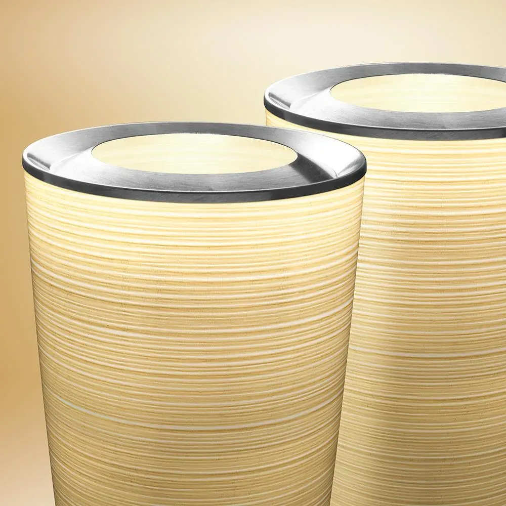 Floor Light with Halogen Bulb - Yellow, Fibreglass