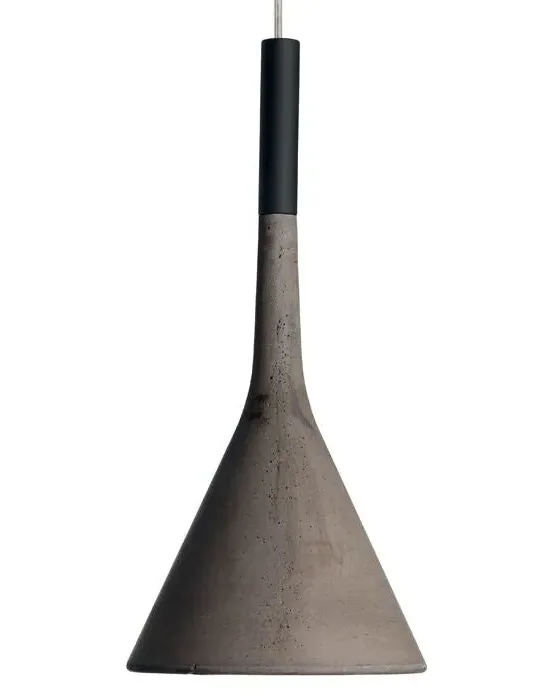 Funnel Pendant Light - Grey, Concrete image