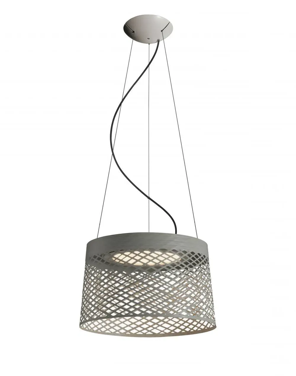 Grid Outdoor Pendant Light - Grey, Glass Fibre image