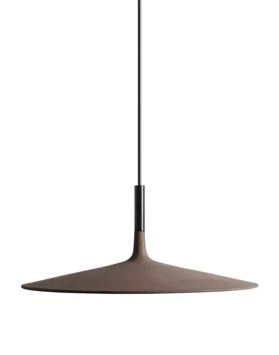 Large Dimmable Pendant Light - Brown, Concrete image