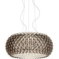 Large Pendant Light Dimmable - Grey, Glass