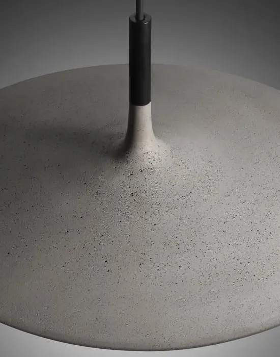 Large Pendant Light Non-Dimmable - Grey, Concrete