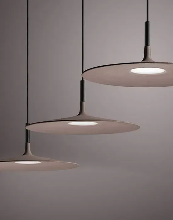 Large Pendant Light Non-Dimmable - White, Concrete