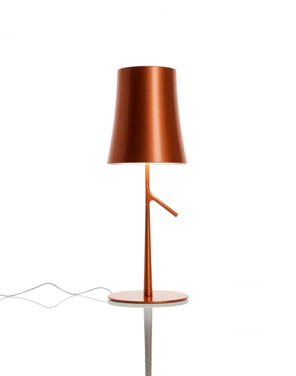 Large Table Lamp with LED - Grey, Metal