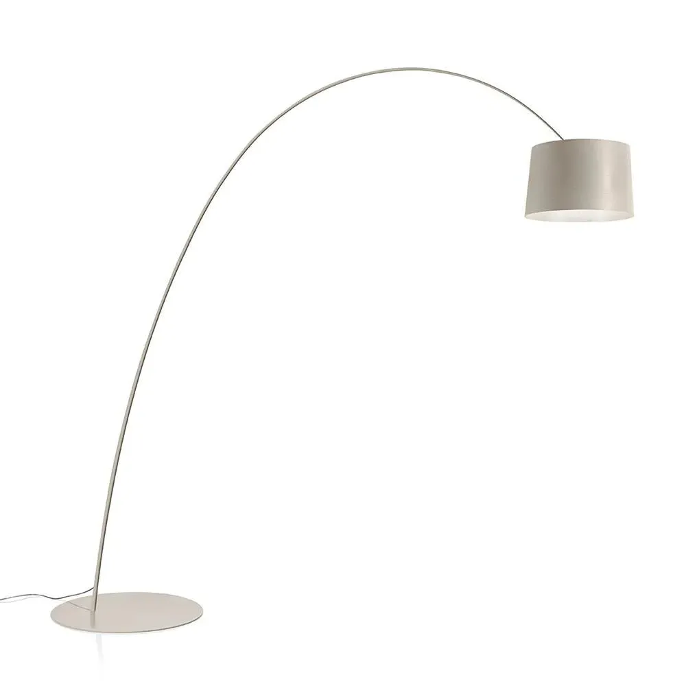 LED Floor Light with Dimmer - Greige, Fibreglass