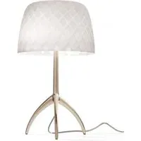 Lumiere Large Table Lamp with On/Off Switch - Champagne, Glass
